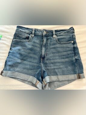American Eagle Outfitters Medium Blue Rolled Cuff Denim Shorts